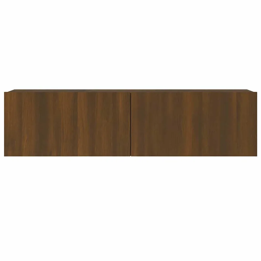Armoire murale TV Chêne marron 120x30x30 cm Bois d'ingénierie - 5