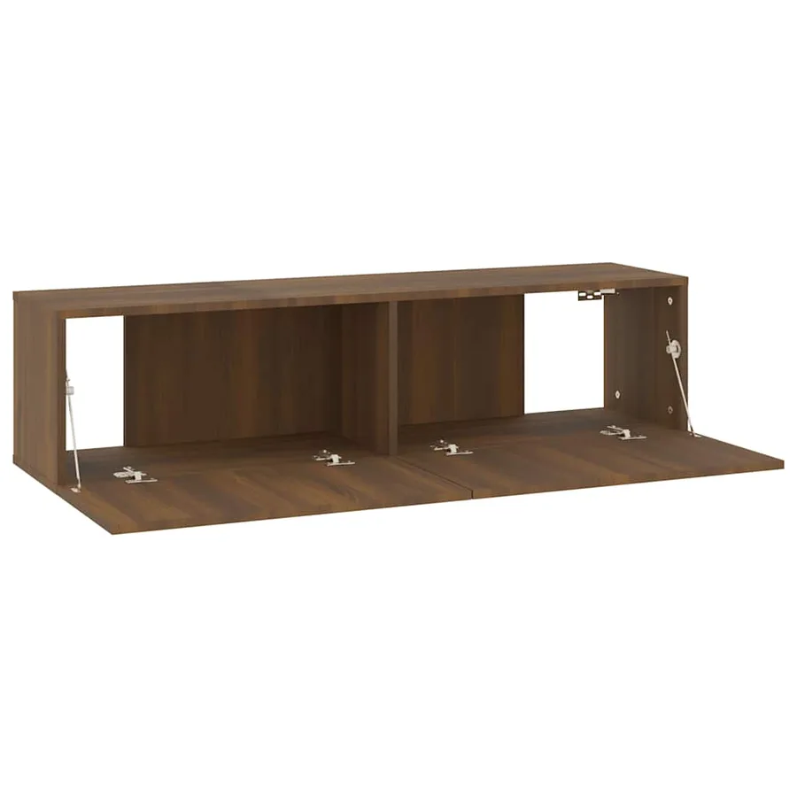 Armoire murale TV Chêne marron 120x30x30 cm Bois d'ingénierie - 7
