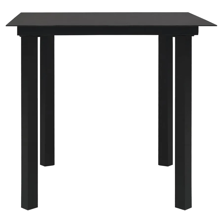 Ensemble à manger de jardin 5 pcs Noir Rotin PVC - 8