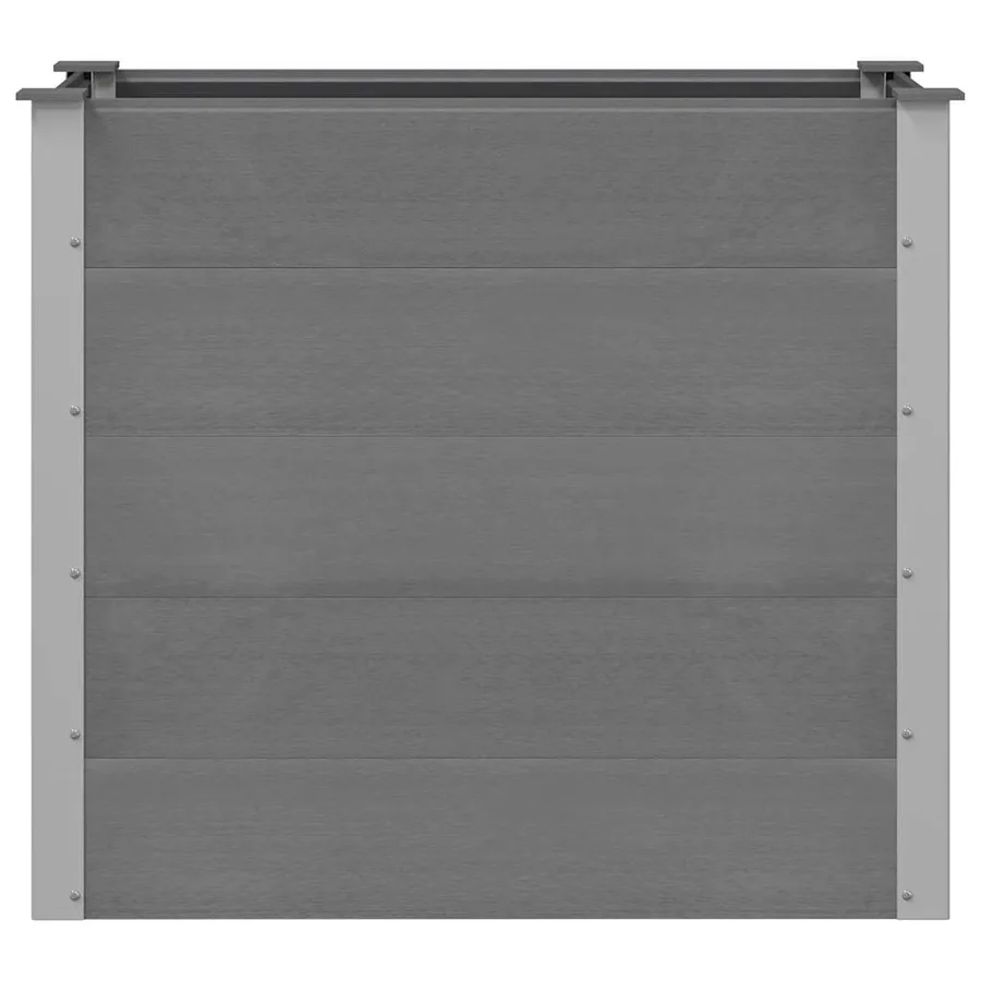 Lit surélevé de jardin WPC 100x50x91 cm Gris - 4