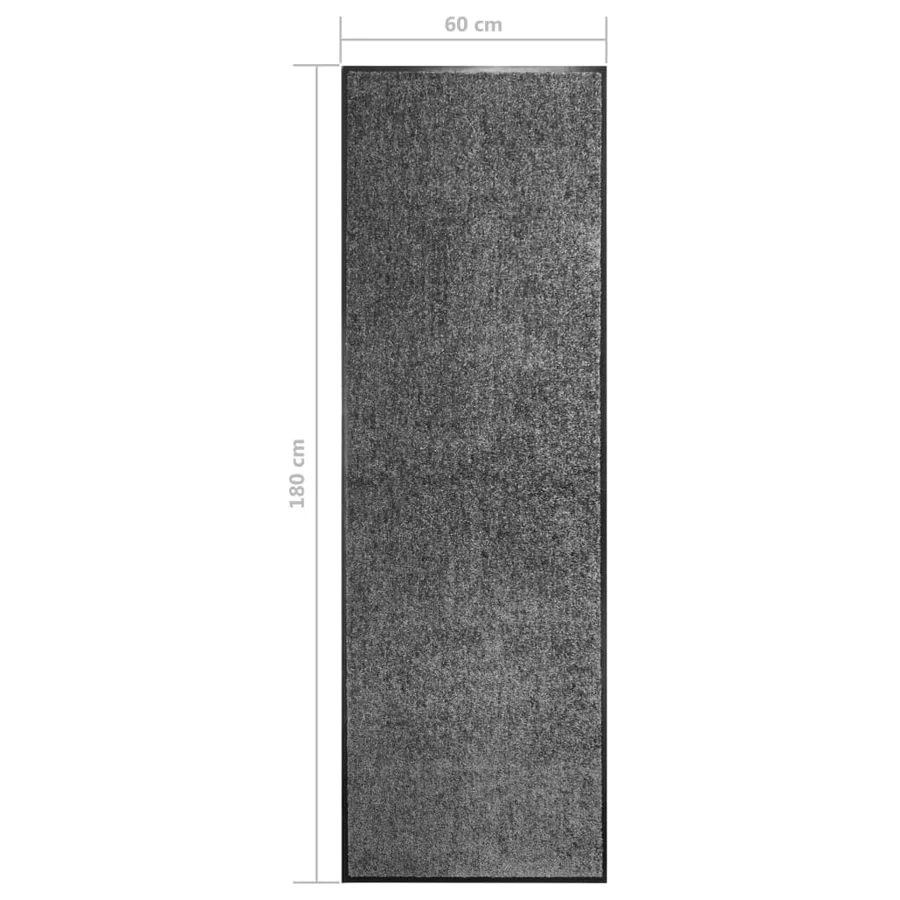 Paillasson lavable Anthracite 60x180 cm - 6