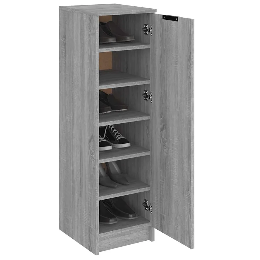 Meuble à chaussures Sonoma gris 30x35x100 cm Bois d'ingénierie - 4