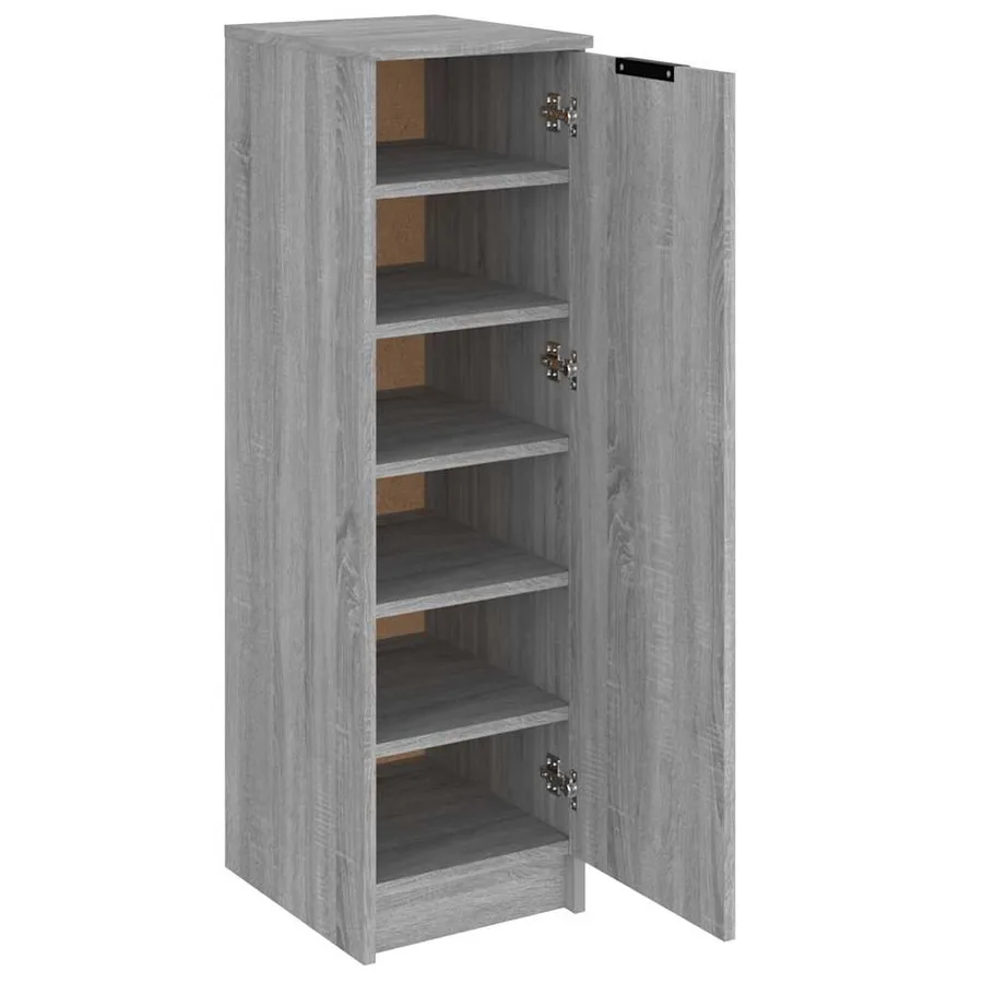 Meuble à chaussures Sonoma gris 30x35x100 cm Bois d'ingénierie - 6