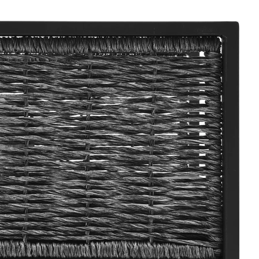 Salon de jardin 9 pcs avec coussins Résine tressée Anthracite - 11