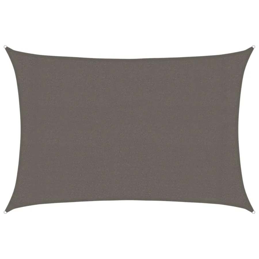 Voile d'ombrage 160 g/m² Anthracite 3x4,5 m PEHD - 2