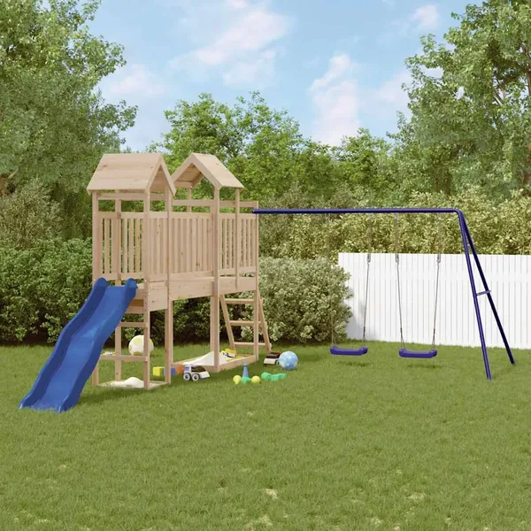 Aire de jeux d'extérieur bois de pin massif