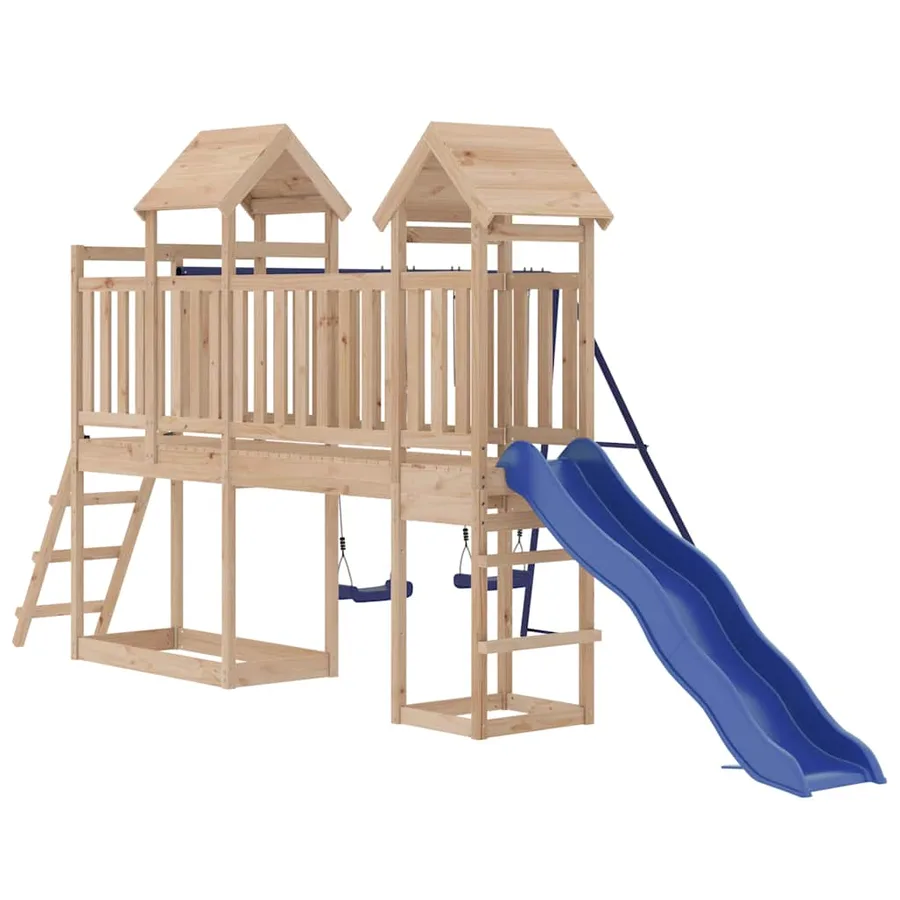 Aire de jeux d'extérieur bois de pin massif - 3