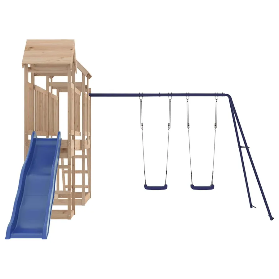 Aire de jeux d'extérieur bois de pin massif - 4
