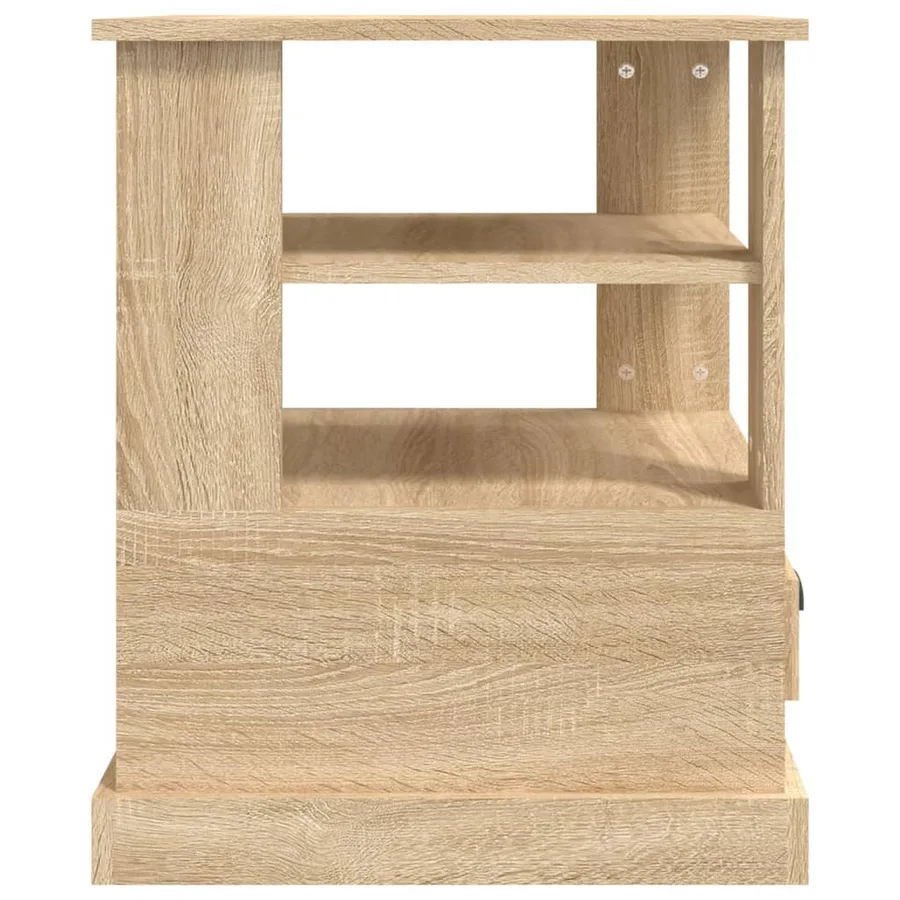 Table d'appoint chêne sonoma 50x50x60 cm bois d'ingénierie - 7