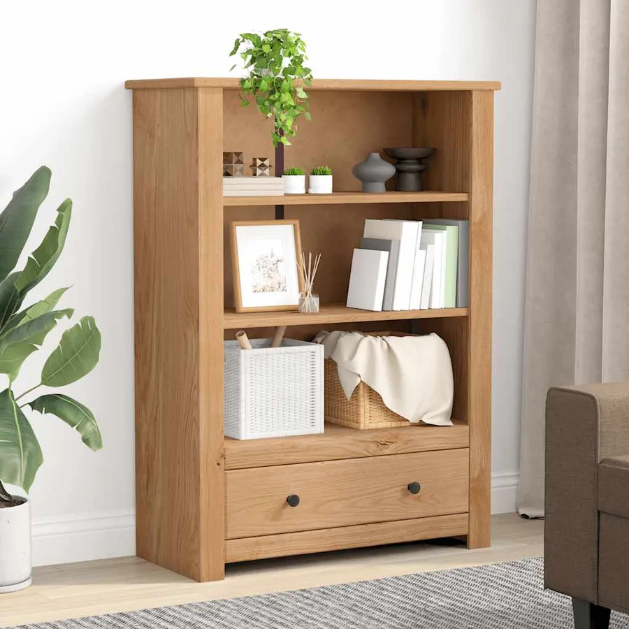 Bibliothèque 80x35x110 cm Bois de pin massif Assortiment Panama - 3