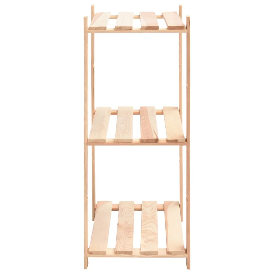 Étagères de rangement à 3 niveaux 3 pcs 60x38x90 cm Pin 150 kg - 5