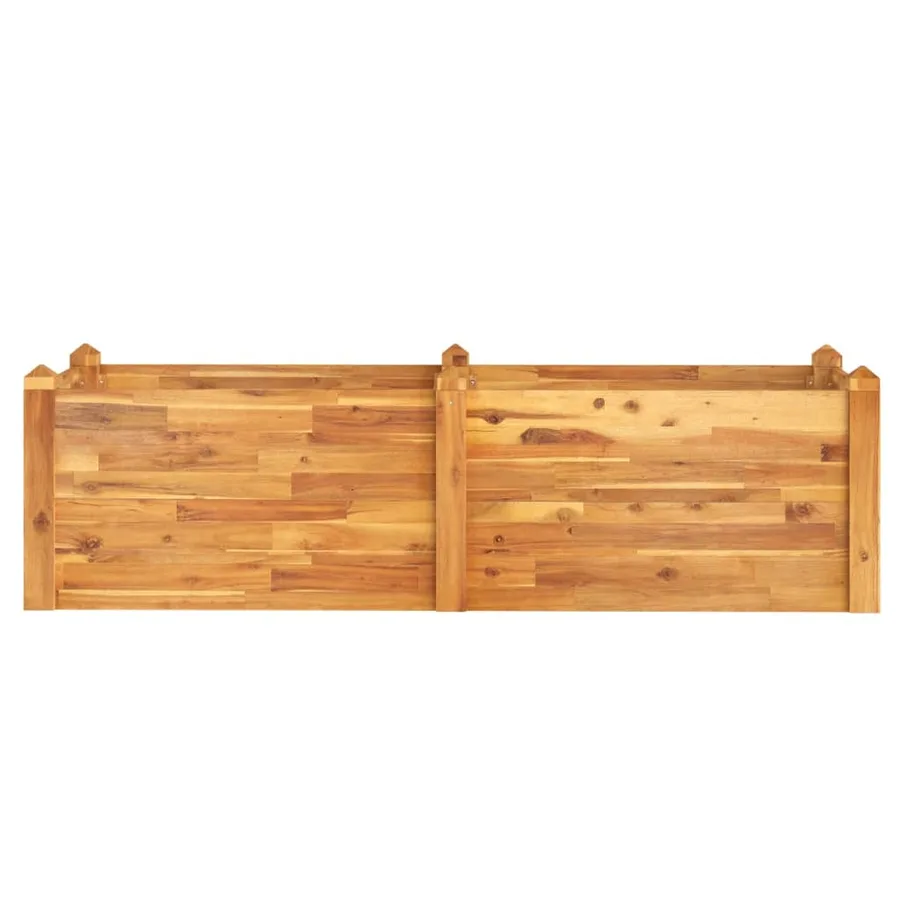 Lit surélevé de jardin 160x60x44 cm bois massif d'acacia - 3