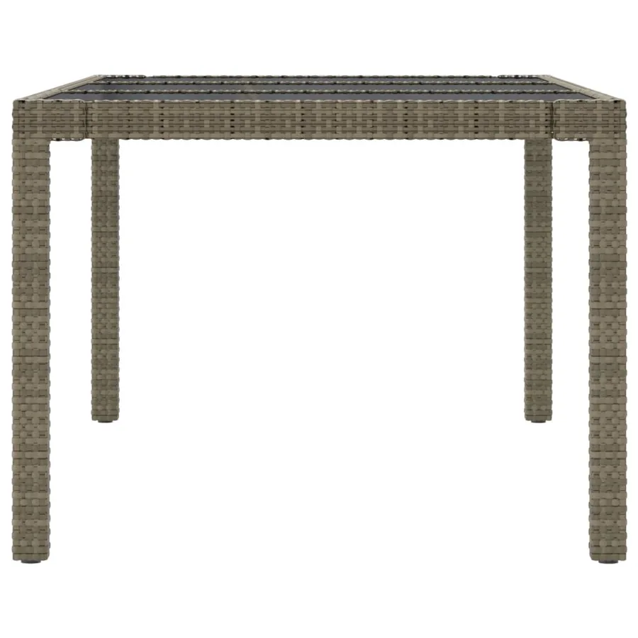 Salon de jardin 7 pcs avec coussins Résine tressée Gris - 6