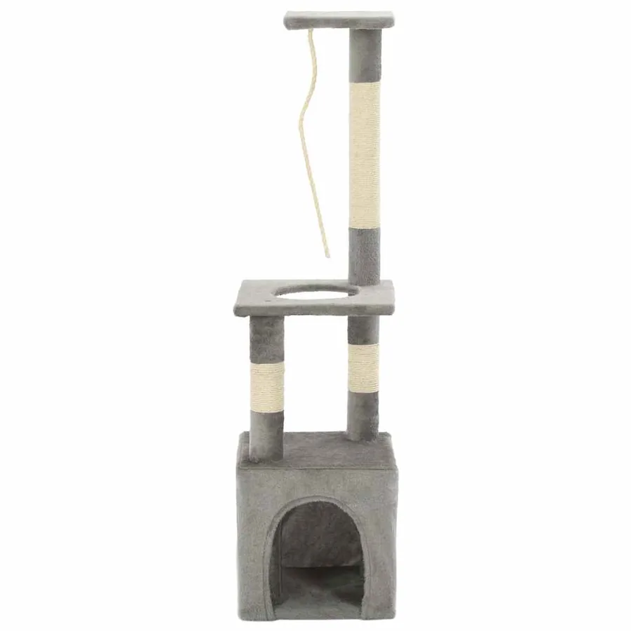 Arbre à chat avec griffoirs en sisal 109 cm Gris - 2