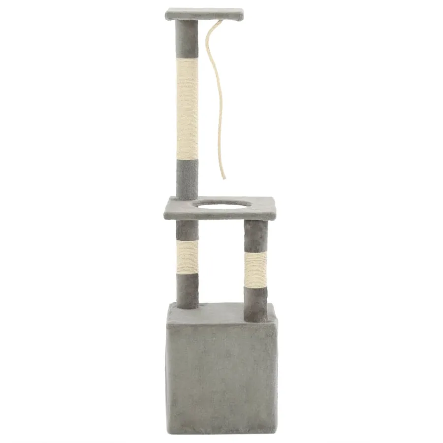 Arbre à chat avec griffoirs en sisal 109 cm Gris - 4