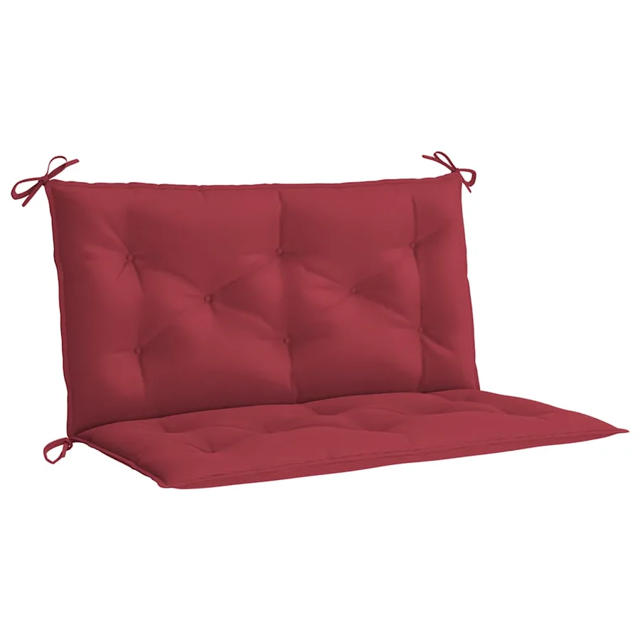 Coussin de banc de jardin rouge bordeaux tissu oxford - 2