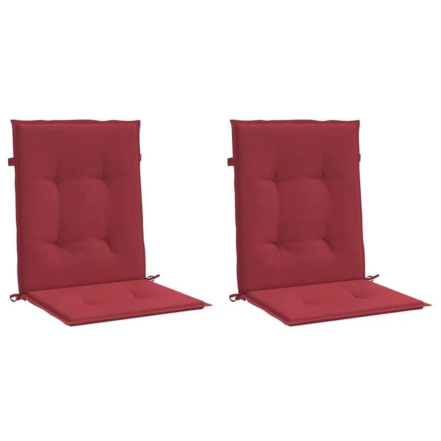 Coussins de chaise de jardin à dossier bas lot de 2 - 3