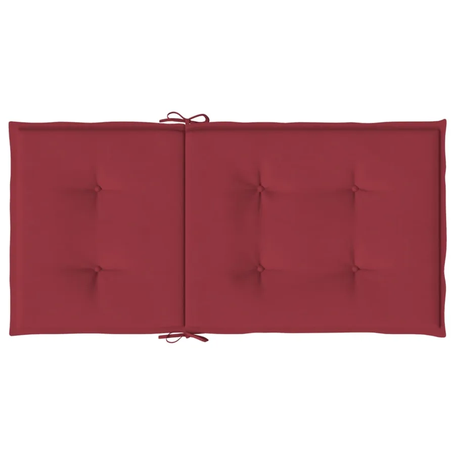 Coussins de chaise de jardin à dossier bas lot de 2 - 6