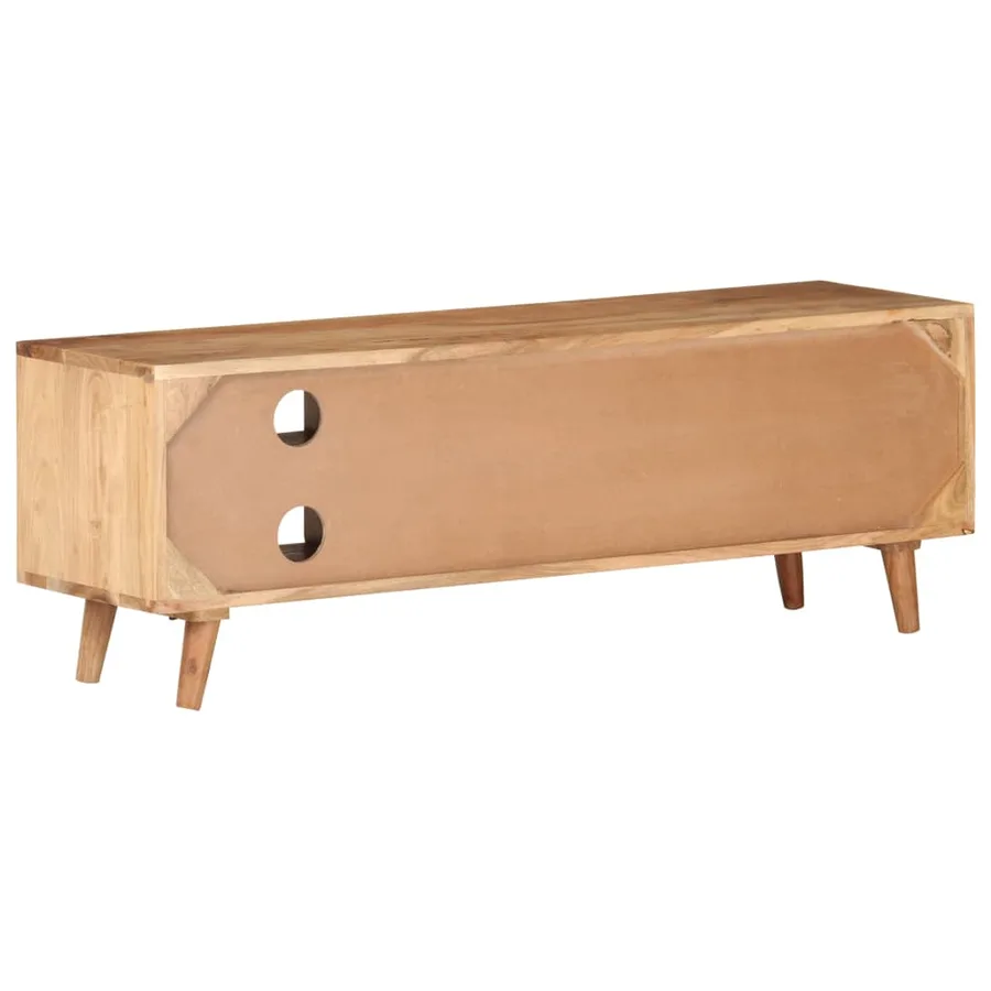Meuble TV 115x30x39 cm Bois d'acacia massif - 3