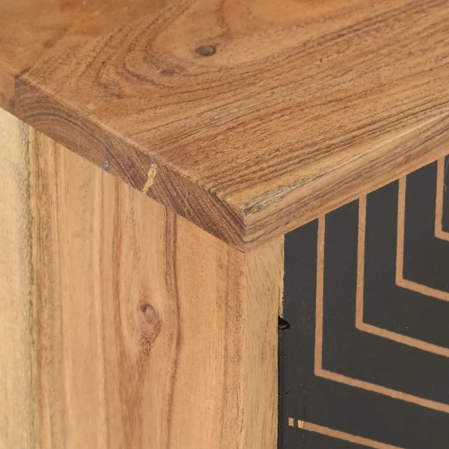 Meuble TV 115x30x39 cm Bois d'acacia massif - 7