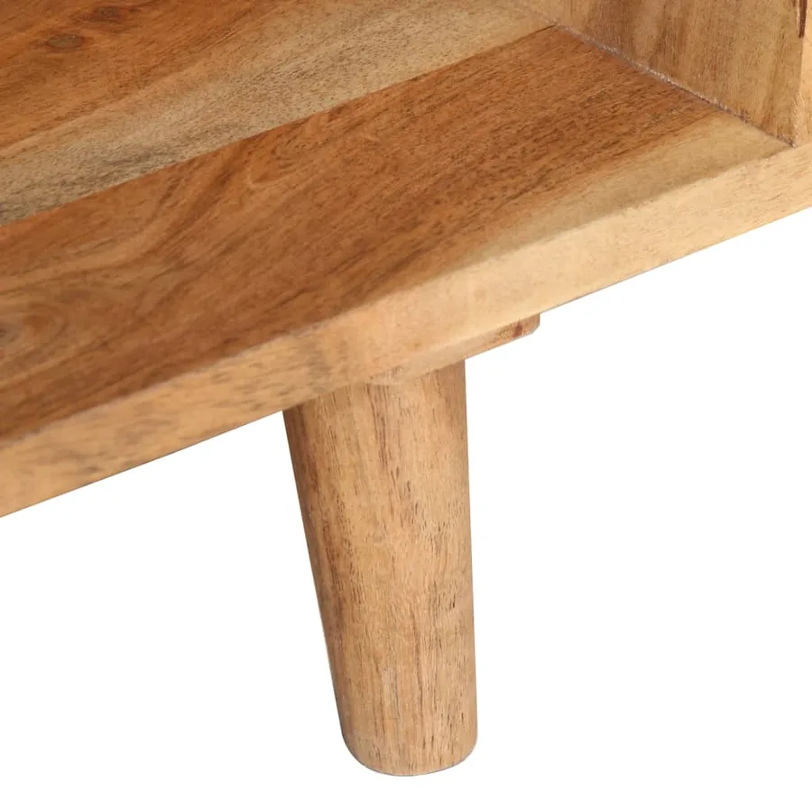 Meuble TV 115x30x39 cm Bois d'acacia massif - 9