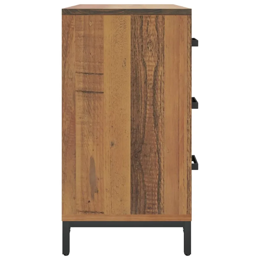 Commode 75x35x70 cm Bois de pin massif - 5