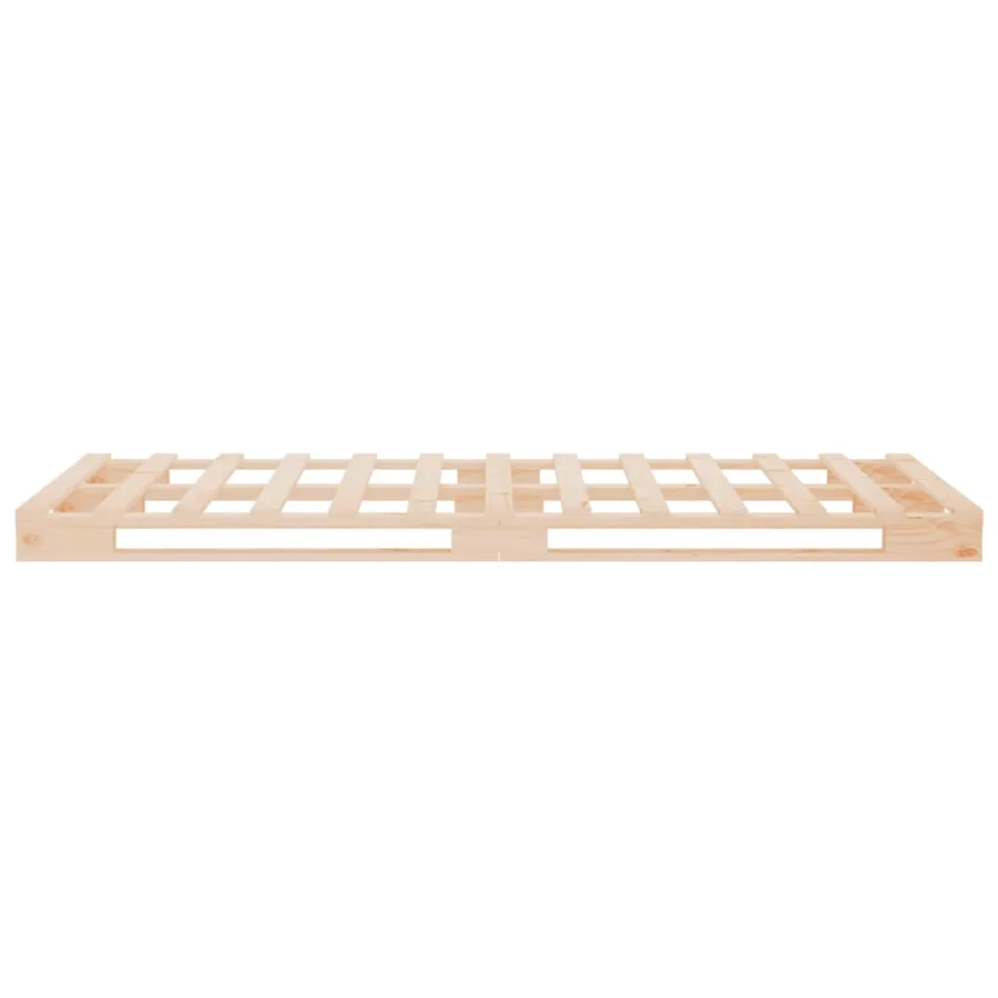 Lit de palette 75x190 cm bois pin massif petit simple - 6