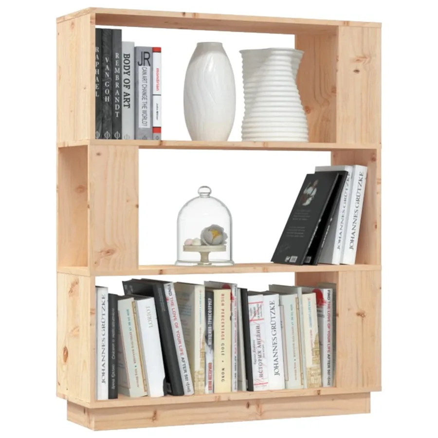 Bibliothèque/Séparateur de pièce 80x25x101 cm Pin solide - 4
