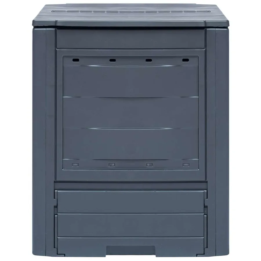 Composteurs de jardin 2 pcs Gris 60x60x73 cm 520 L - 2