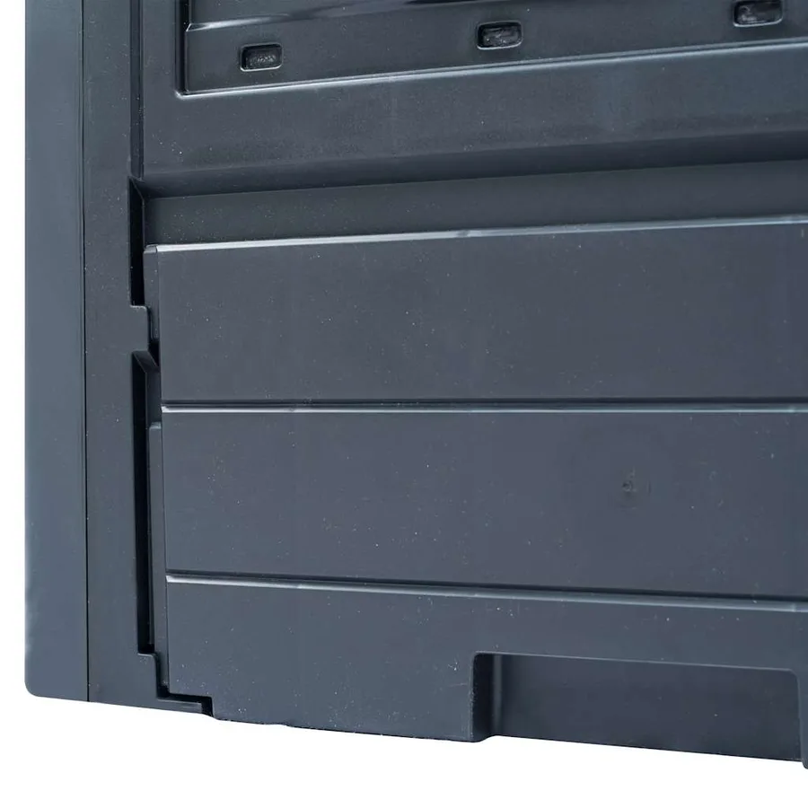Composteurs de jardin 2 pcs Gris 60x60x73 cm 520 L - 6