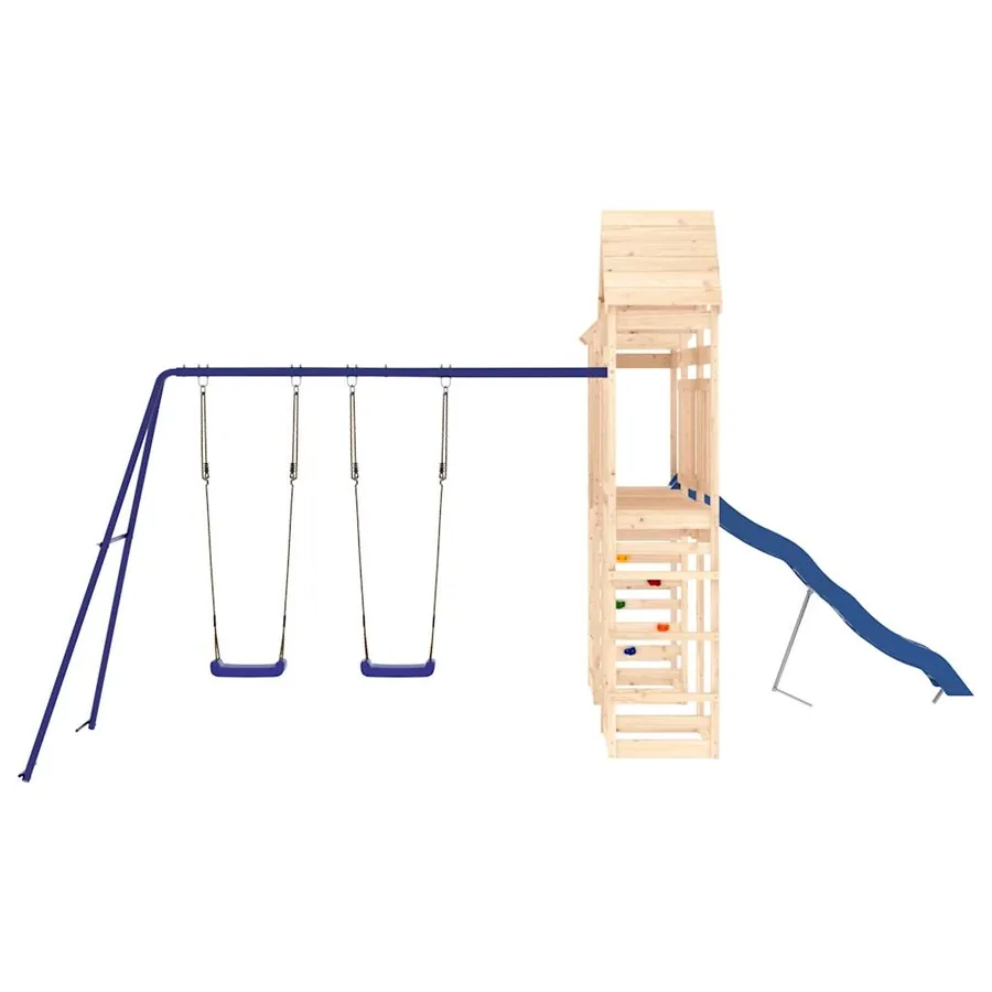 Aire de jeux d'extérieur bois de pin massif - 3