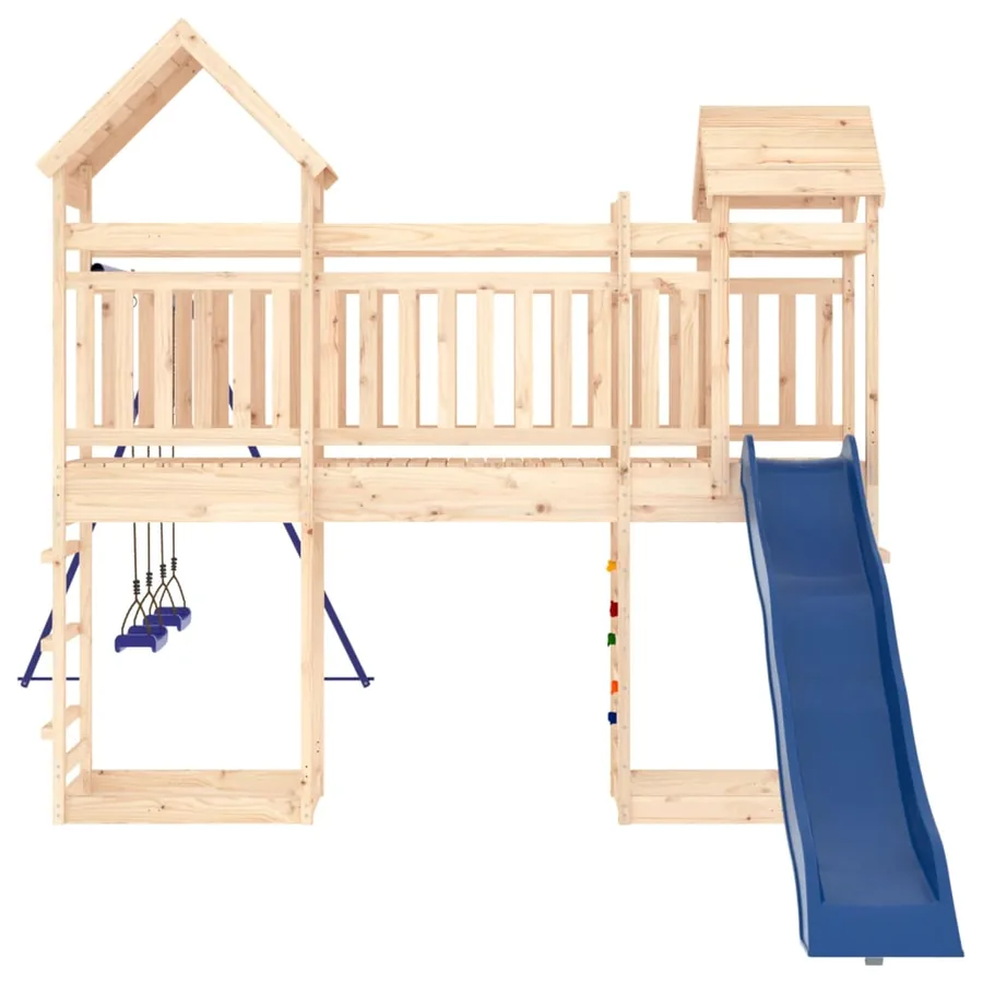 Aire de jeux d'extérieur bois de pin massif - 6