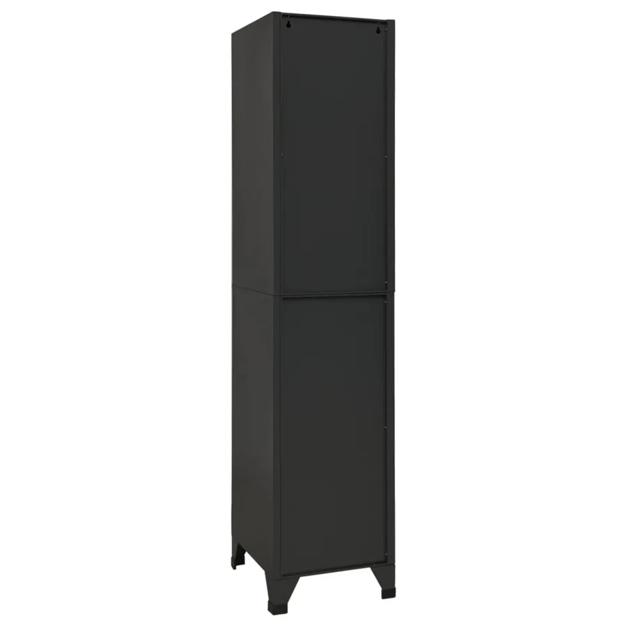 Armoire à casiers Anthracite 38x45x180 cm Acier - 5