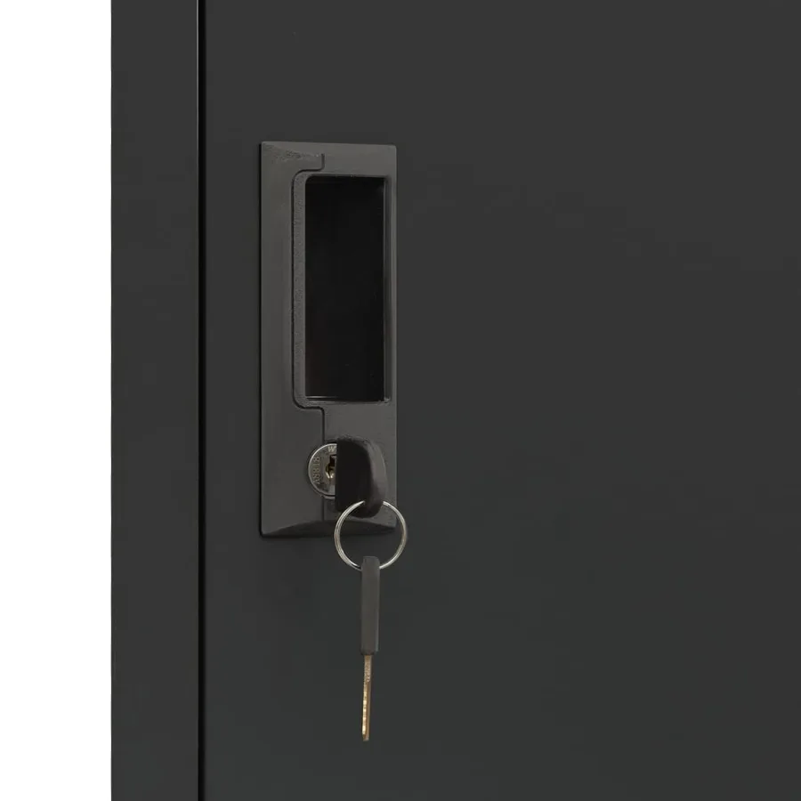 Armoire à casiers Anthracite 38x45x180 cm Acier - 7