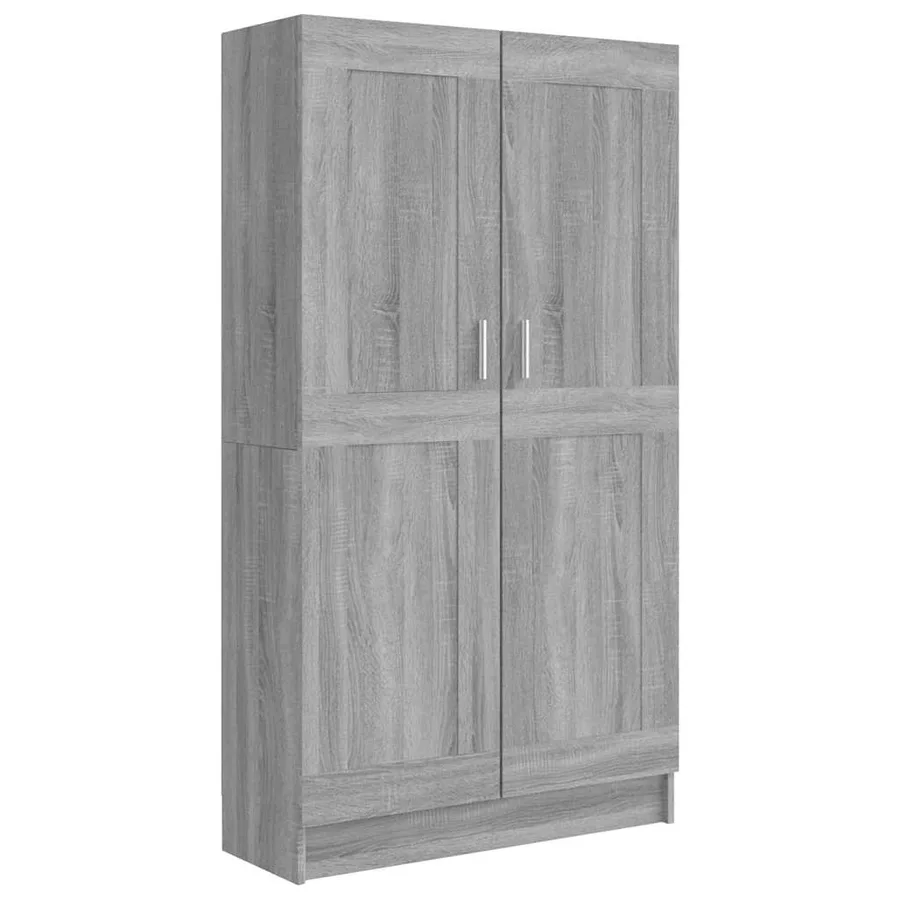Bibliothèque Sonoma gris 82,5x30,5x150 cm Bois d'ingénierie - 2