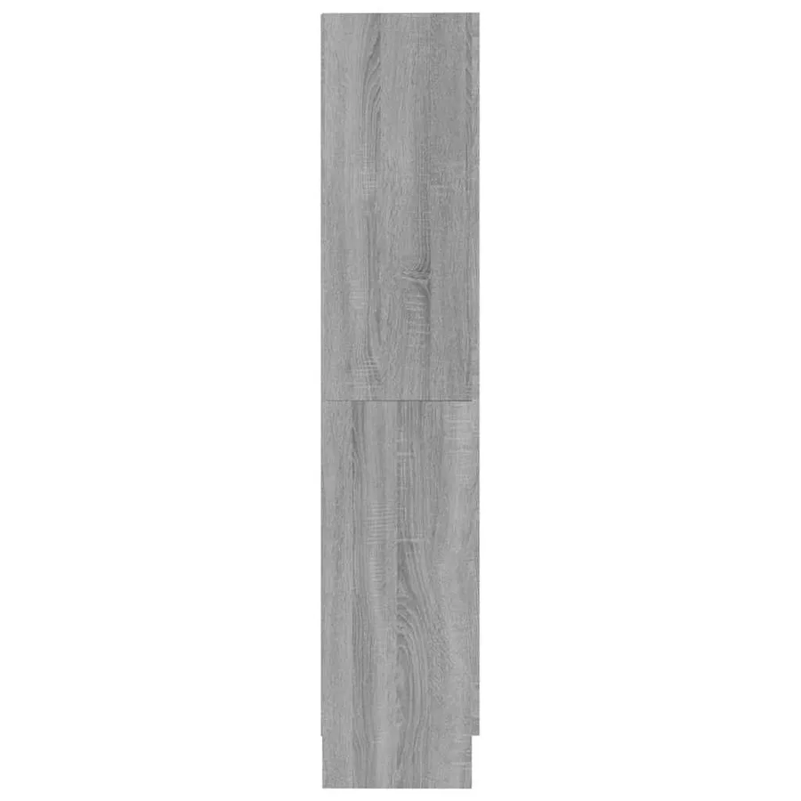 Bibliothèque Sonoma gris 82,5x30,5x150 cm Bois d'ingénierie - 6