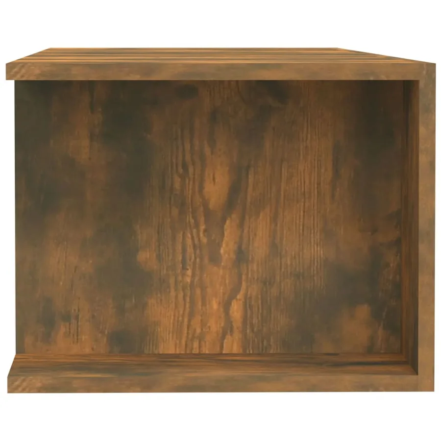 Meuble TV avec lumières LED chêne fumé 135x39x30 cm - 5