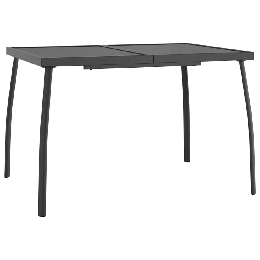 Ensemble à manger de jardin 3 pcs anthracite acier - 7