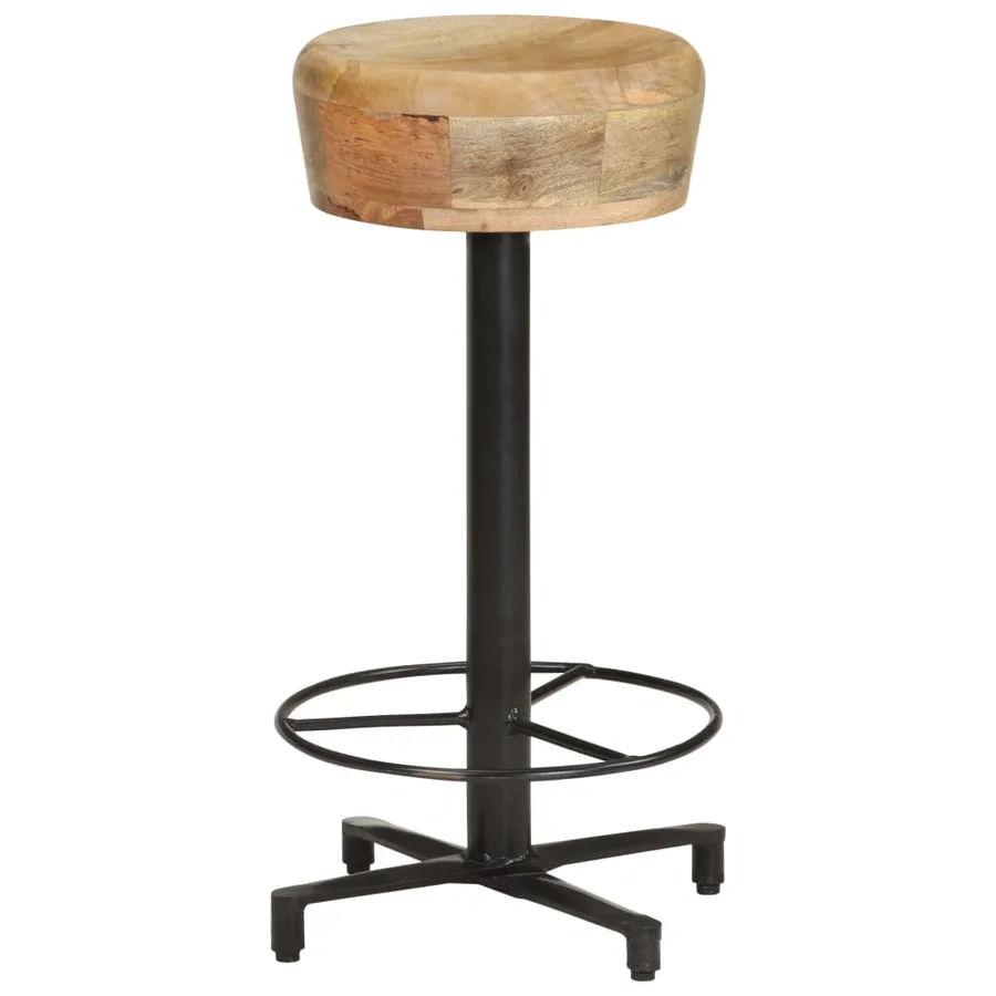 Tabourets de bar lot de 2 66 cm bois de manguier massif - 11