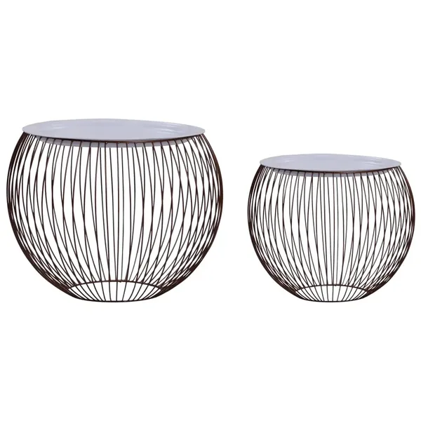 Tables basses 2 pcs Doré