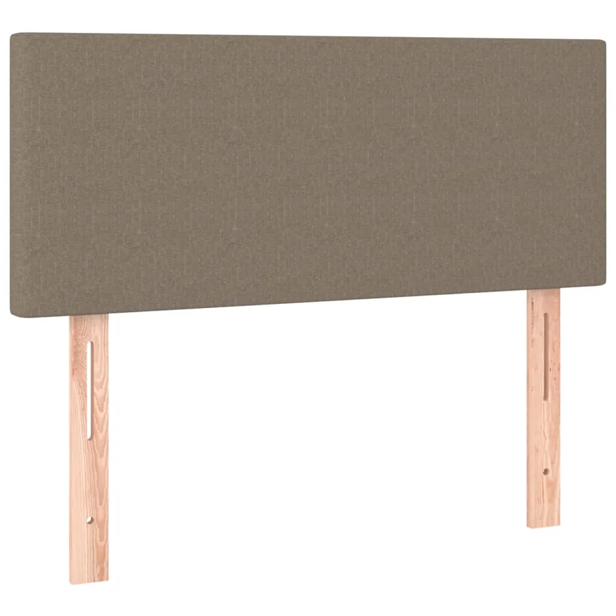 Sommier à lattes de lit avec matelas Taupe 90x200 cm Tissu - 6
