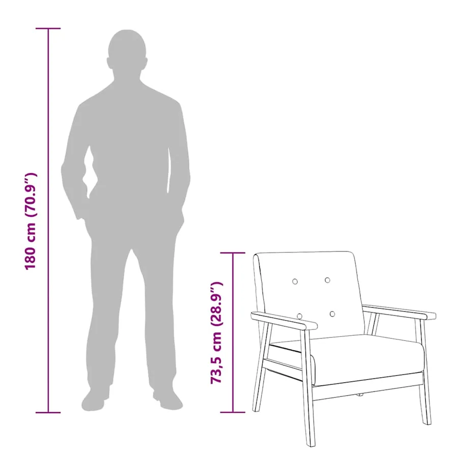 Fauteuil Bleu Tissu - 10