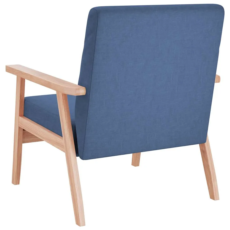 Fauteuil Bleu Tissu - 5
