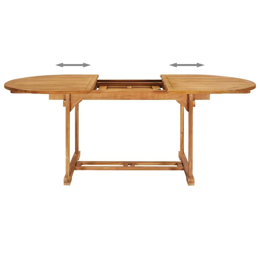 Ensemble à manger de jardin 7 pcs Bois de teck massif - 4