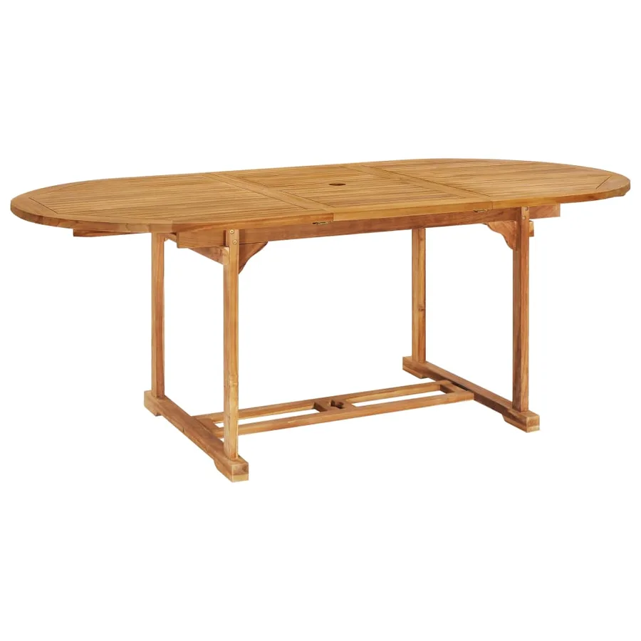 Ensemble à manger de jardin 7 pcs Bois de teck massif - 5