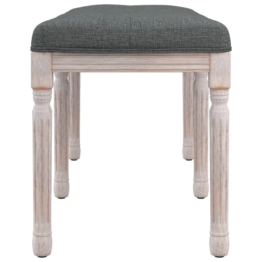 Banc Gris foncé 110x40x49 cm Tissu - 4