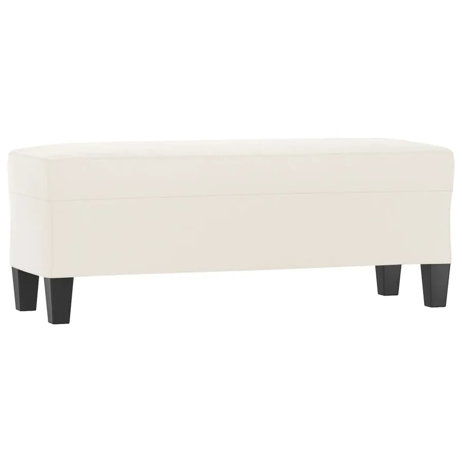 Banc Beige 100x35x41 cm Tissu microfibre - 2