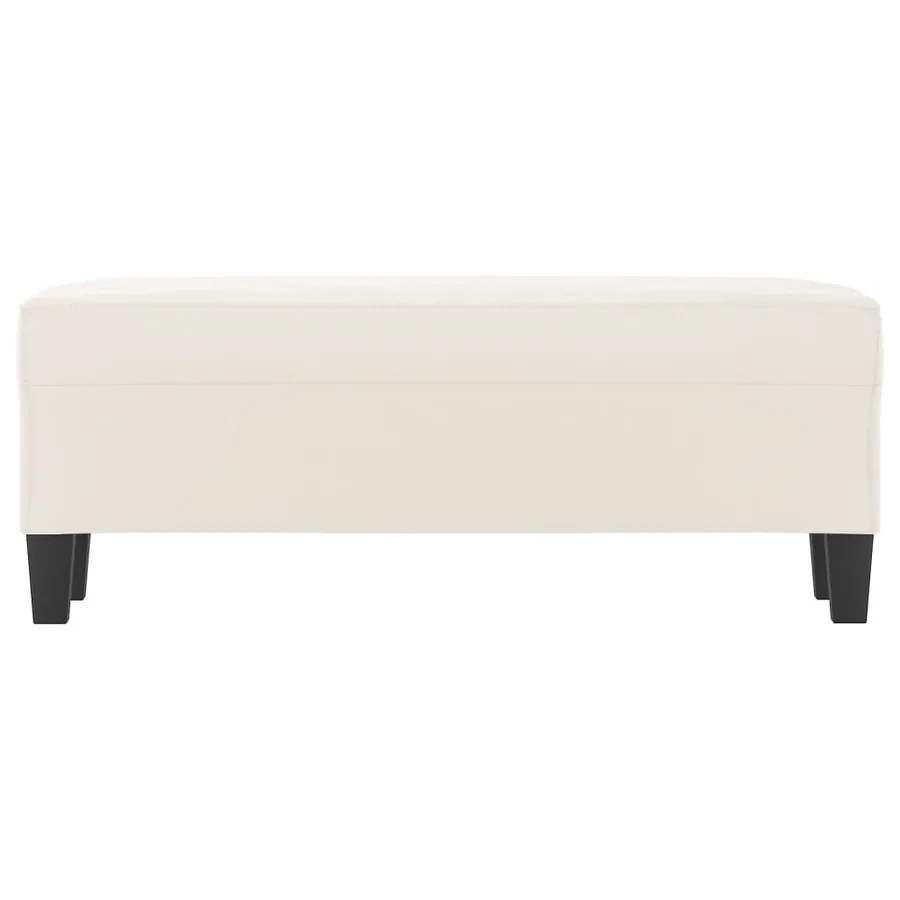 Banc Beige 100x35x41 cm Tissu microfibre - 3