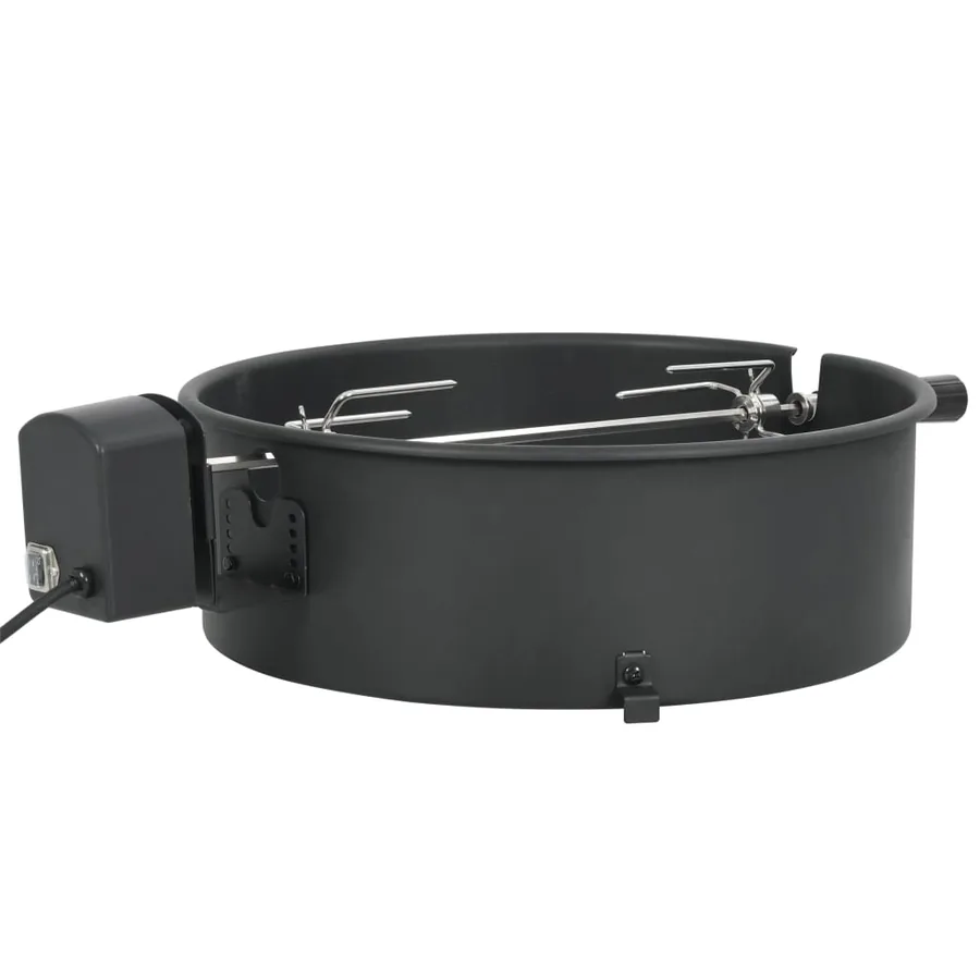 Kit d'anneau de rôtissoire barbecue 47 cm Noir