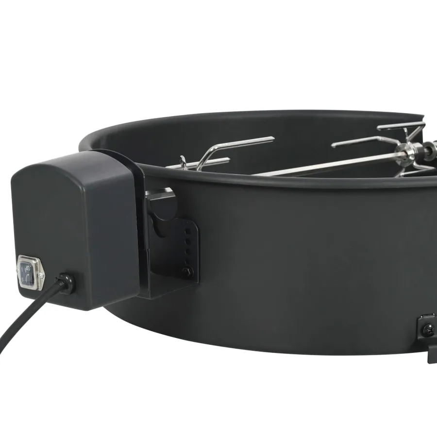 Kit d'anneau de rôtissoire barbecue 47 cm Noir - 3